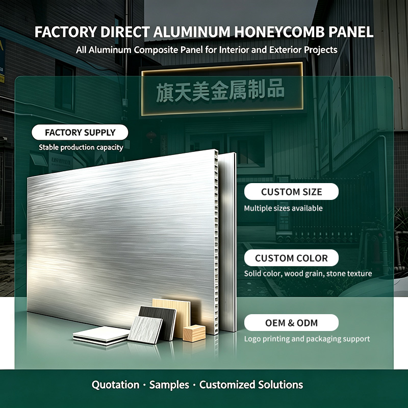 Custom Fire-resistant Waterproof Aluminum Honeycomb Panels Suitable for Outdoor Walls Apartment Use Aluminum Ceiling Panel