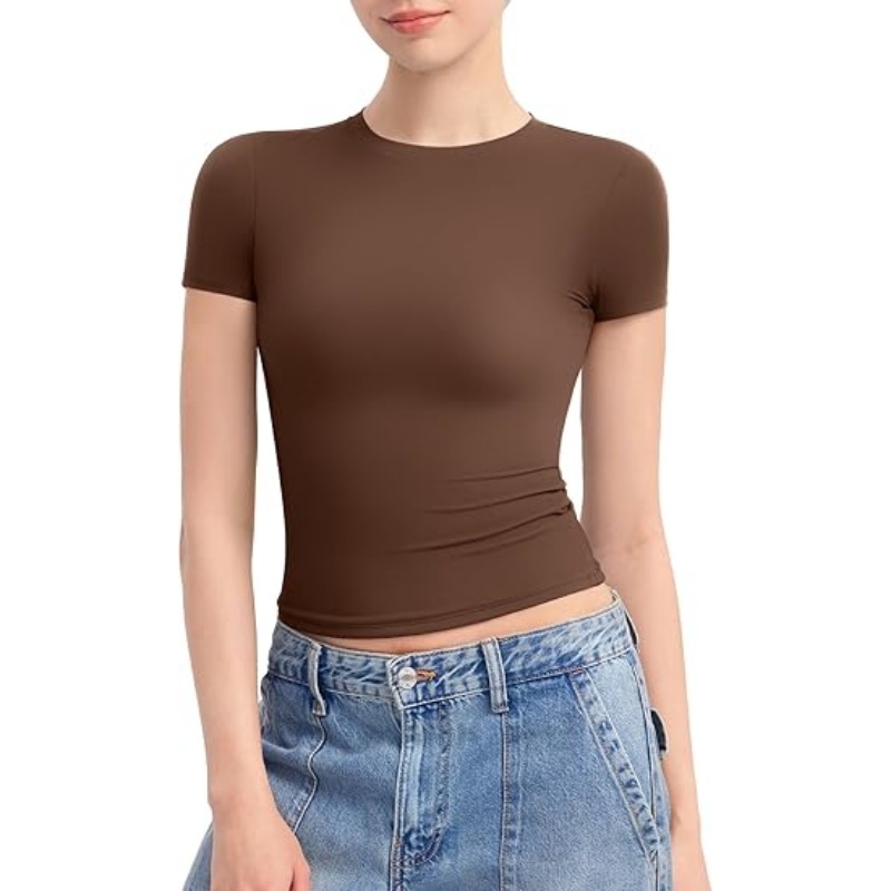 Women's Crew Neck Short Sleeve Tops
