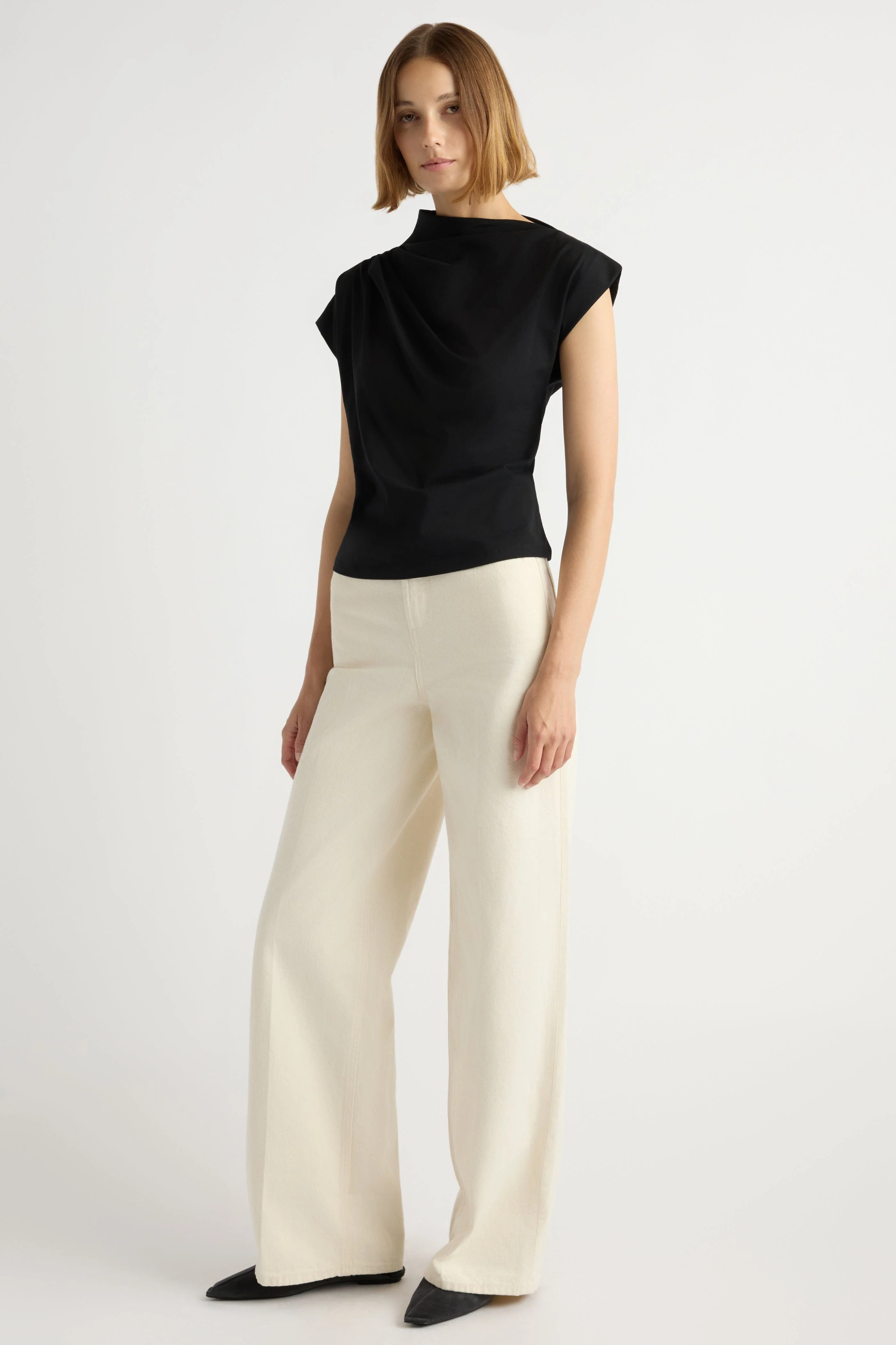 Kenny Asymmetric-Neck Tee