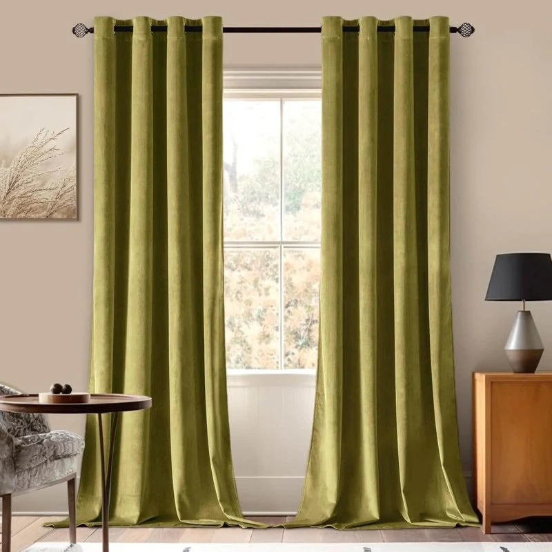 Custom Velvet Luxury Blackout Curtains  (2 Panels) - Grommet