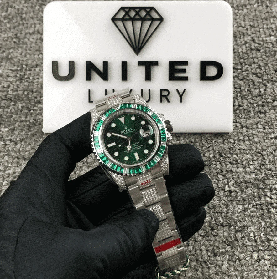Rolex Submariner 116610LV Hulk Iced Out Super Clone
