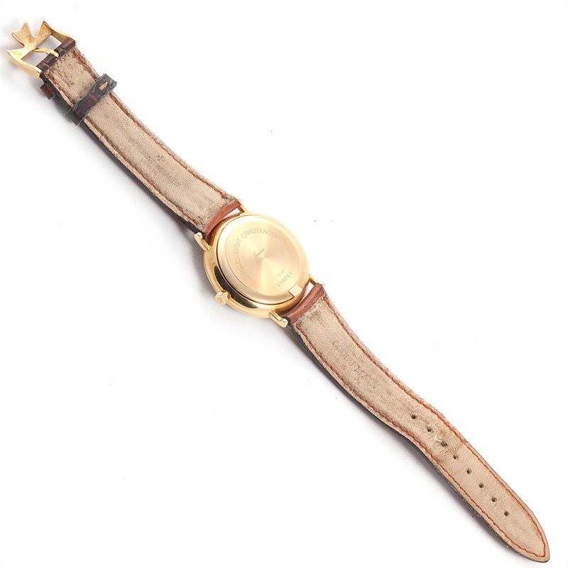Vacheron Constantin Patrimony Yellow Gold White Dial Mens Watch 42002