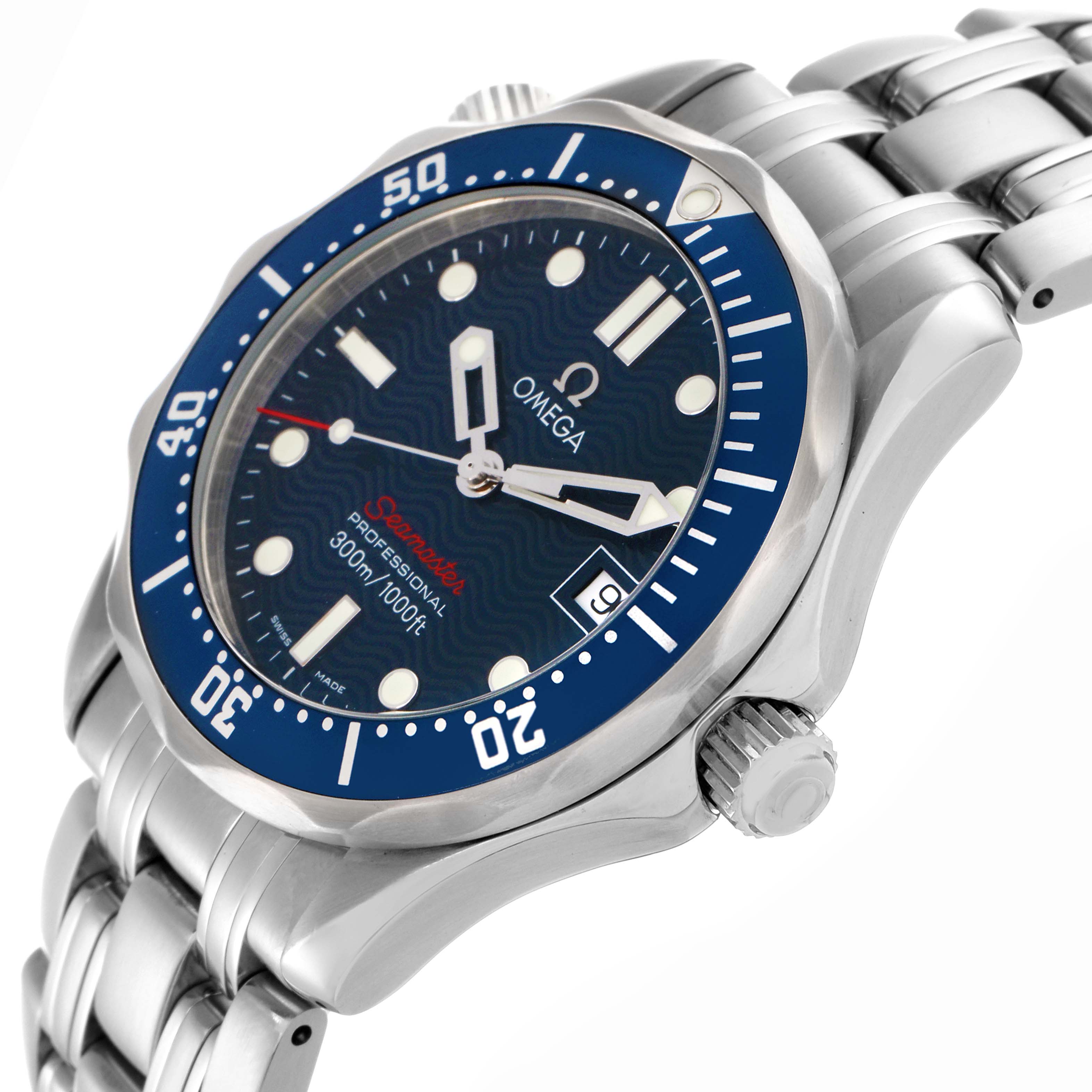 Omega Seamaster 300M 36 Midsize Blue Dial Steel Mens Watch 36.25 MM 2223.80.00