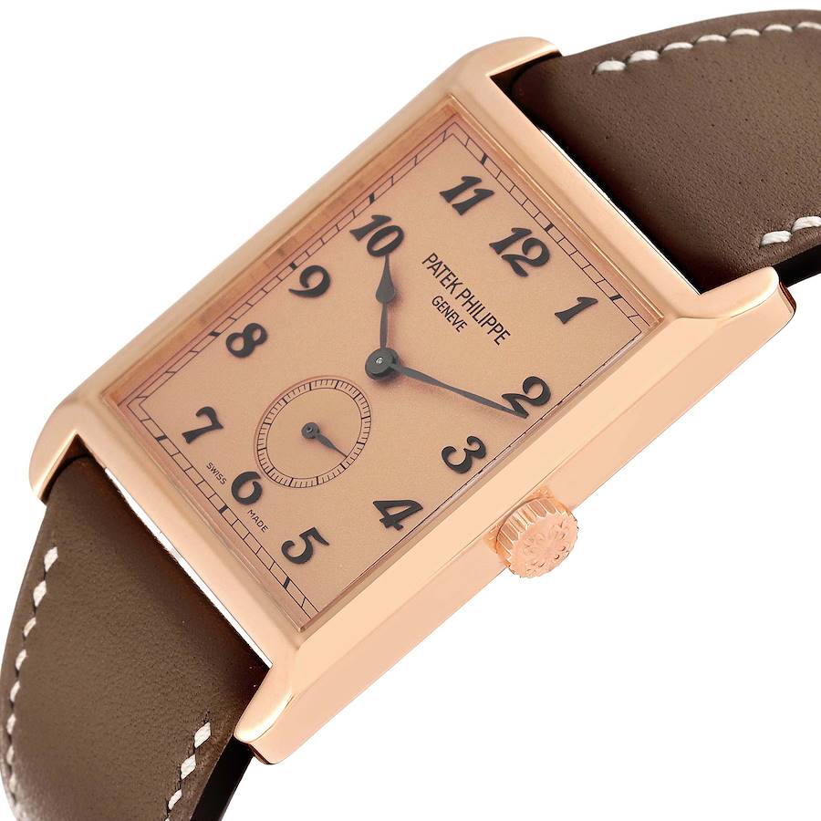 Patek Philippe Gondolo Rose Gold Rose Dial Mens Watch 5109