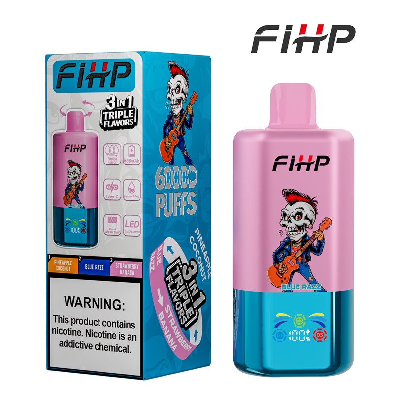 🎉 FIHP Triple 60K Puffs 3 in 1 Flavors Disposable Vape | 60 000 Zaciągnięć — 20% TANIEJ! | Hurtowe Rabaty dla Nowych Klientów 🚚 Szybka Dostawa z Polski ⭐