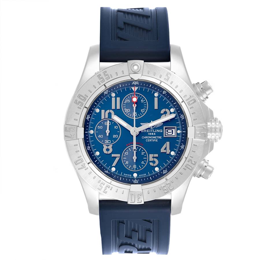 Breitling Avenger Skyland Chronograph Blue Dial Steel Mens Watch A13380