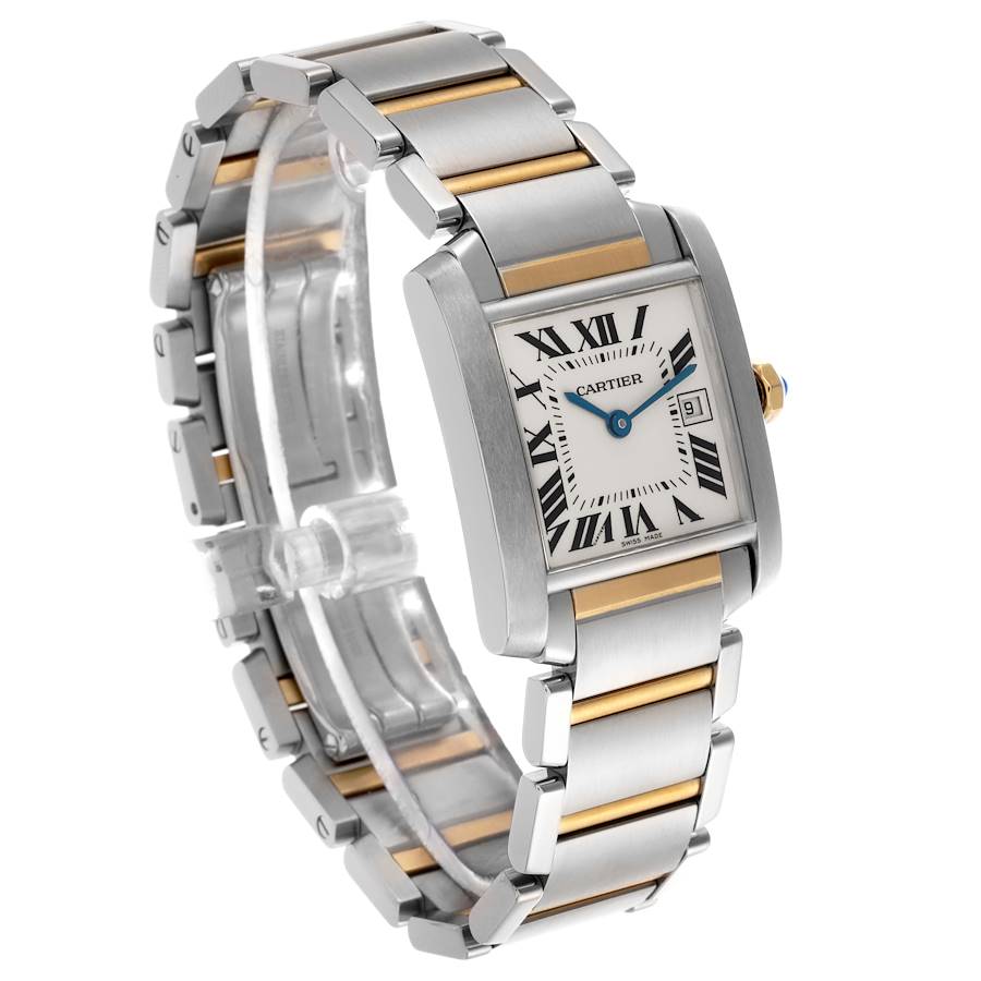 Cartier Tank Francaise Midsize Steel Yellow Gold Ladies Watch W51012Q4