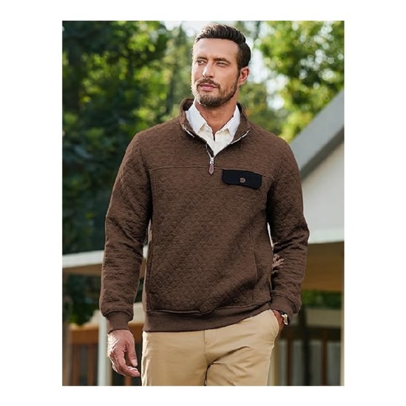 Men's Quilted Sweatshirt