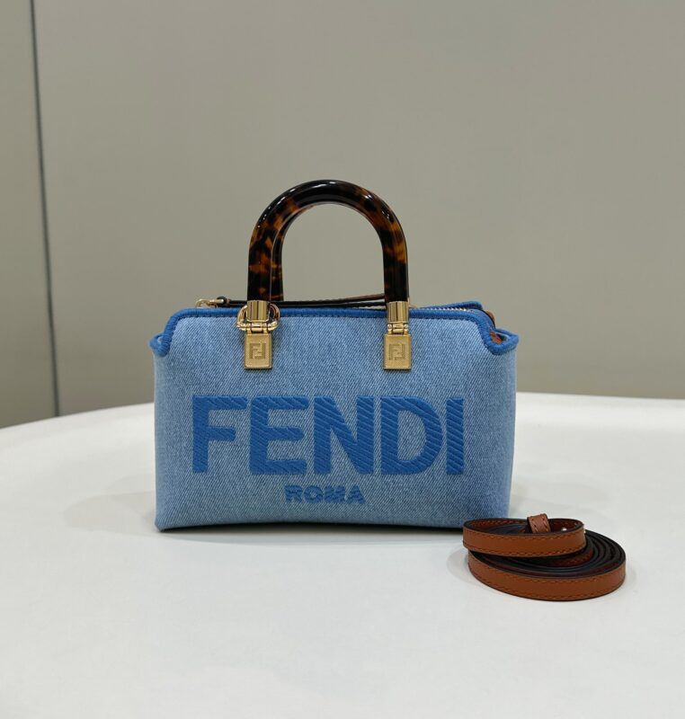 Replica Fendi By The Way Boston Blue Cotton