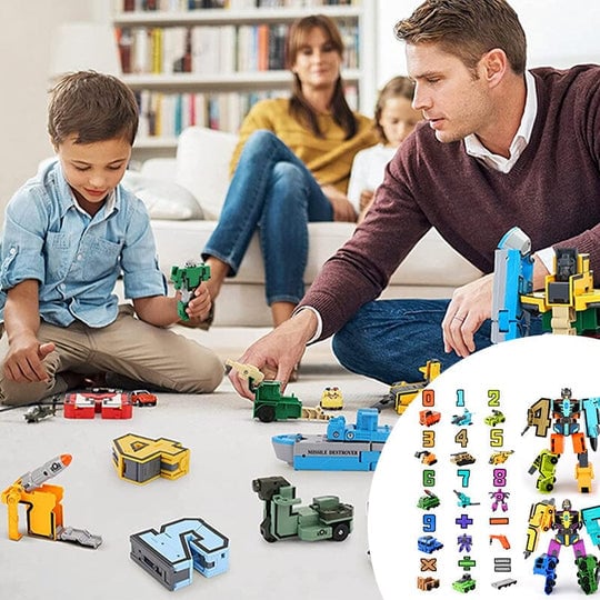 🔥2023 Hot Sale🔥Toy Deformation Number Transform Robot gyerekeknek