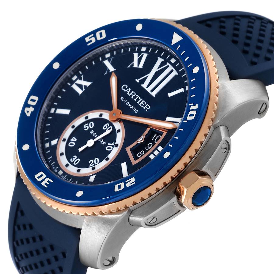 CALIBRE ROSE GOLD MIX BLUE 42mm