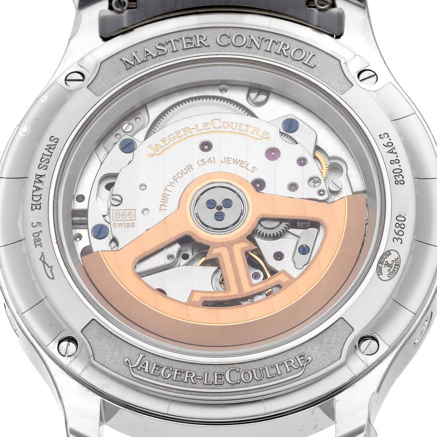 Jaeger LeCoultre Master Control Calendar Mens Watch 830.8.A6.S Q4148120 Unworn