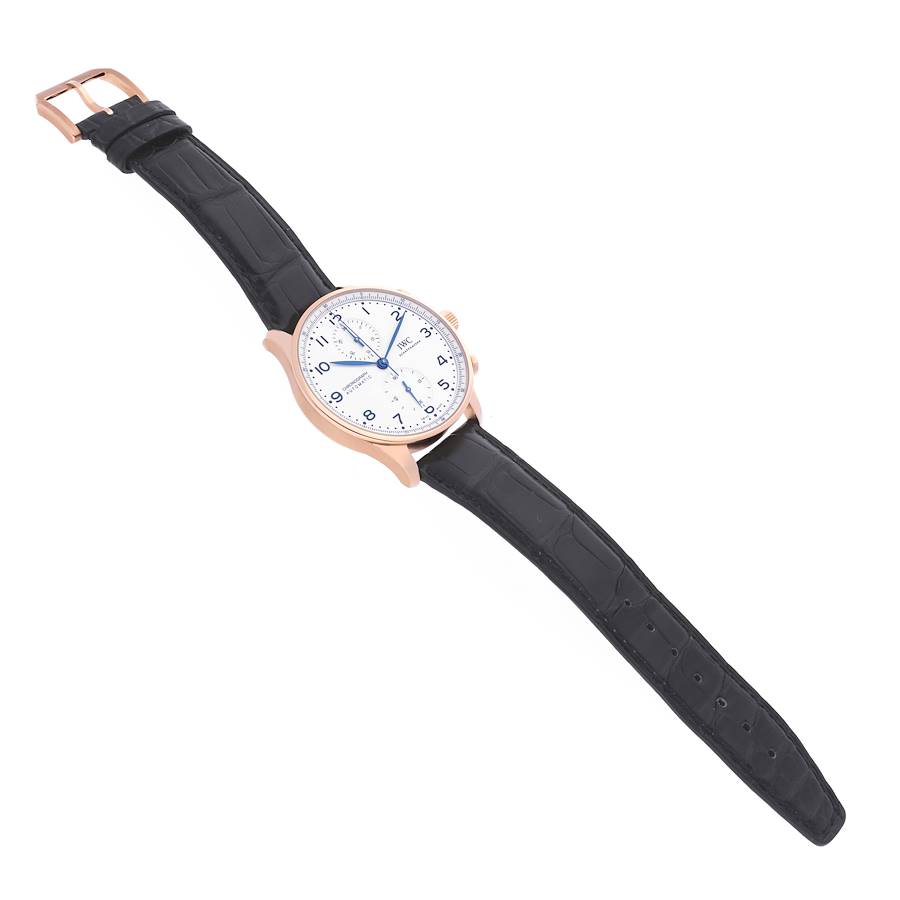 IWC Portugieser Automatic Rose Gold White Dial Mens Watch IW371603