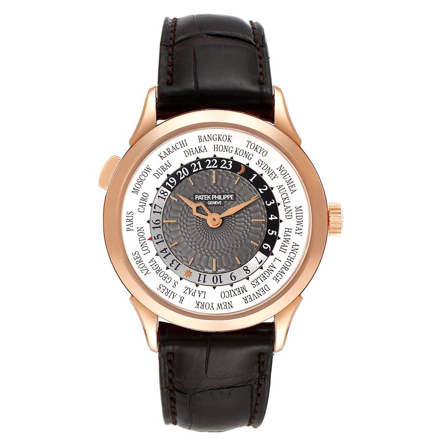 Patek Philippe World Time Complications Rose Gold Mens Watch 5230