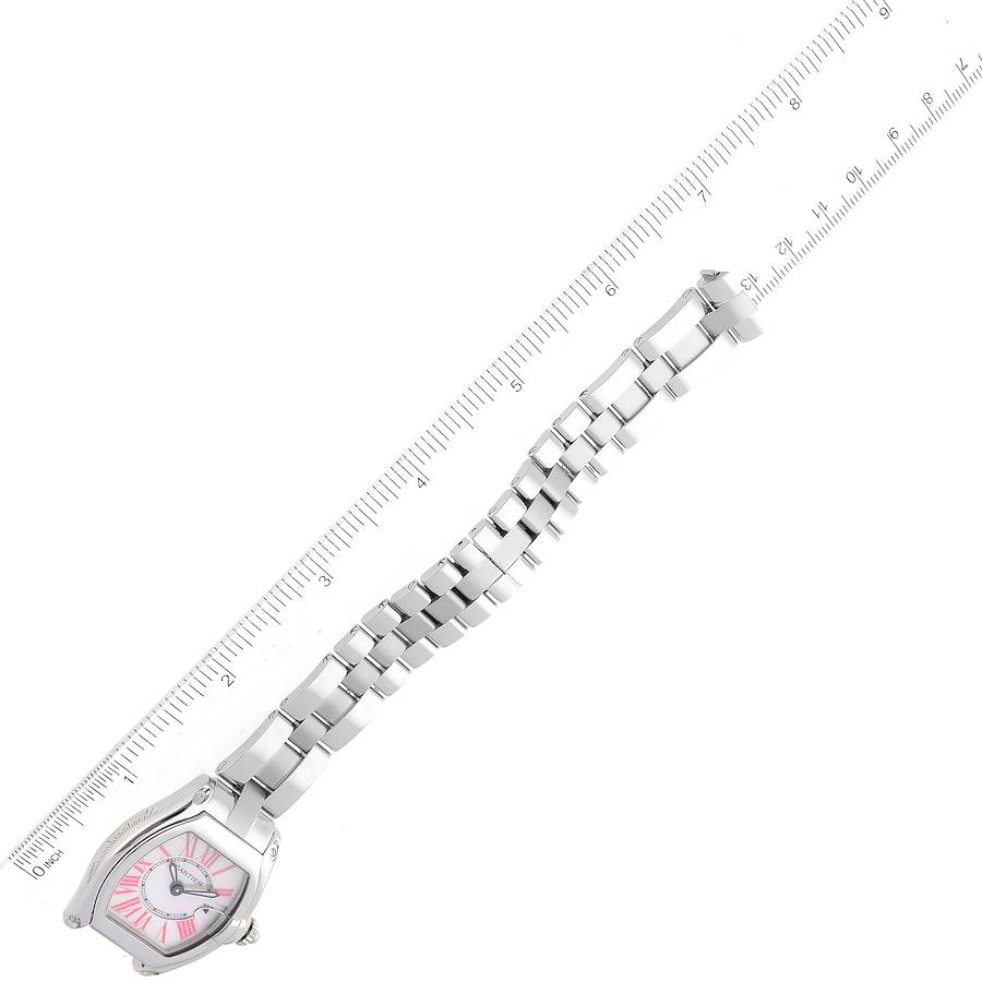 Cartier Roadster Mother of Pearl Dial Steel Ladies Watch W6206006