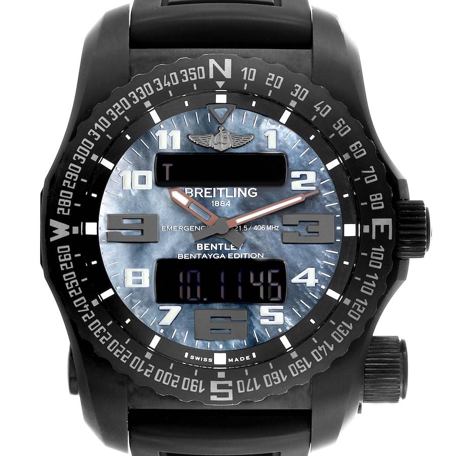Breitling Emergency II Night Mission Mother Of Pearl Dial Titanium Watch V76325