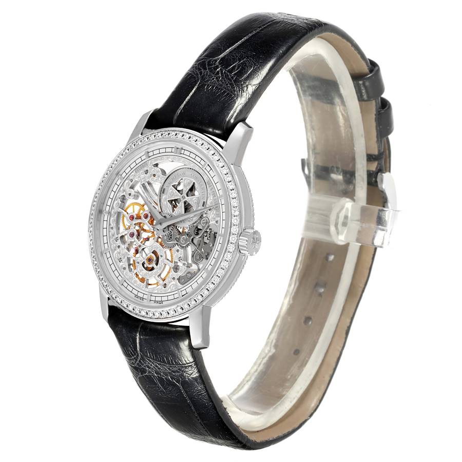 Vacheron Constantin Traditionnelle White Gold Diamond Ladies Watch 33558