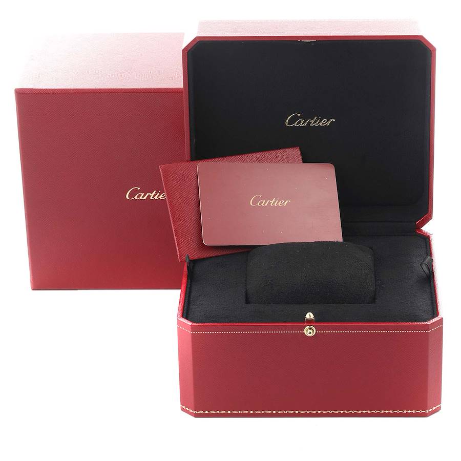 Cartier Ballon Bleu 36mm Steel Rose Gold Diamond Mens Watch W3BB0013