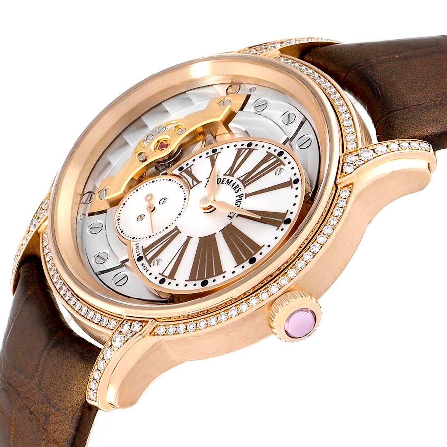 Audemars Piguet Millenary Rose Gold MOP Diamond Ladies Watch 77247OR
