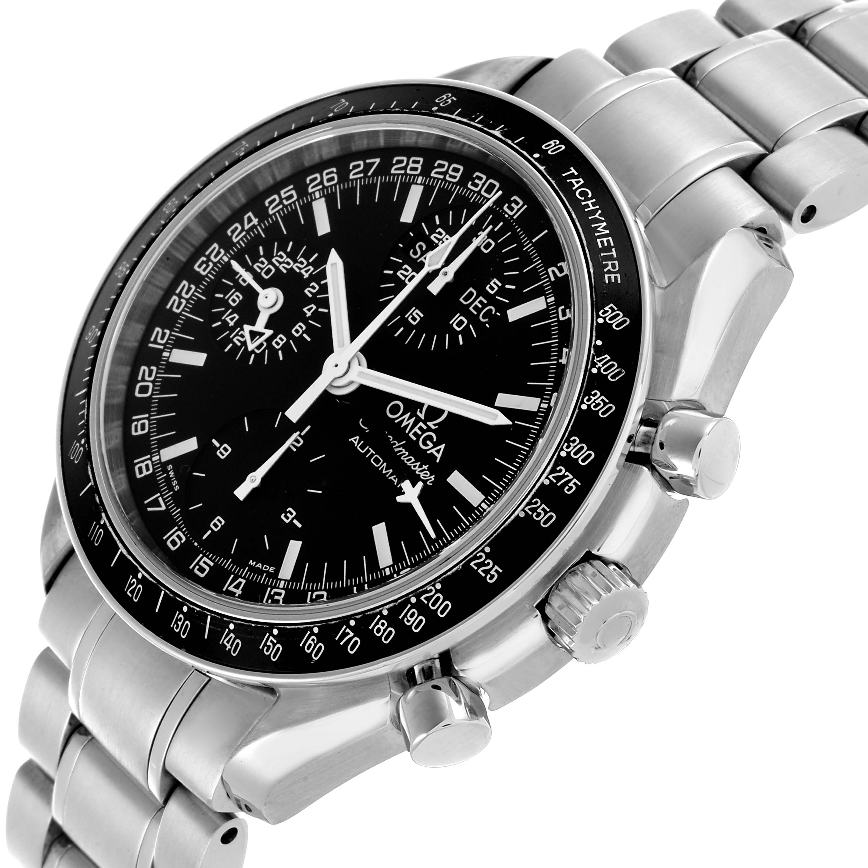 Omega Speedmaster Day-Date Black Dial Steel Mens Watch 39.0 MM 3520.50.00