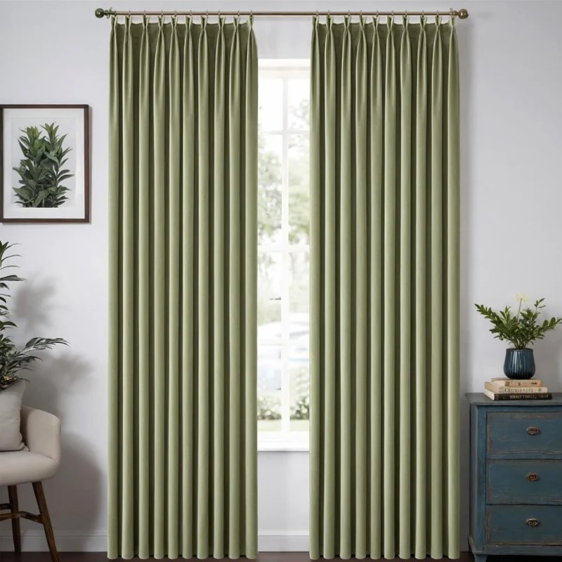 Custom Velvet Luxury Curtains  (2 Panels) - Pleated