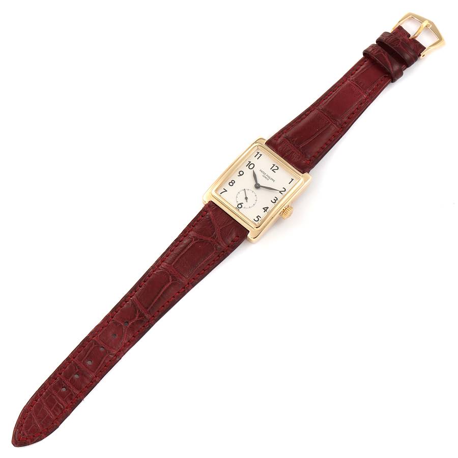 Patek Philippe Gondolo 18K Yellow Gold Silver Dial Mens Watch 5010