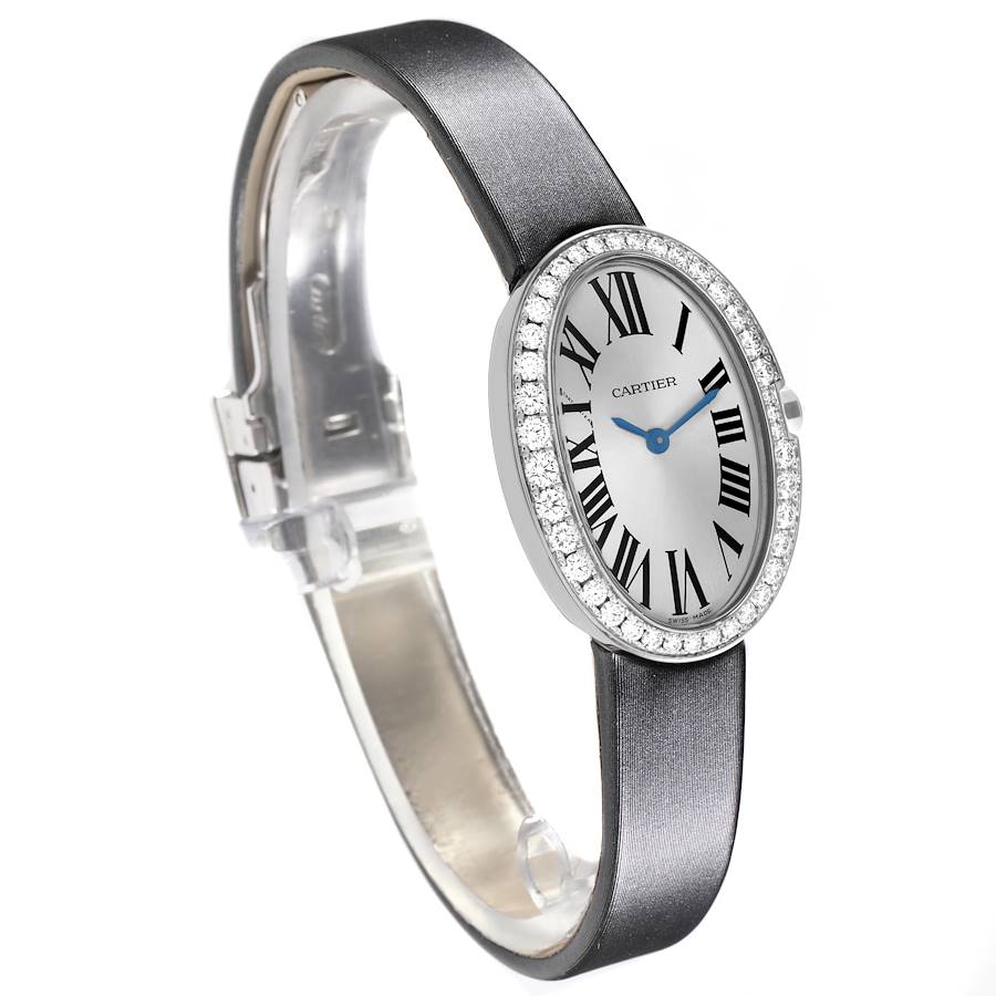 Cartier Baignoire Small White Gold Diamond Ladies Watch WB520008