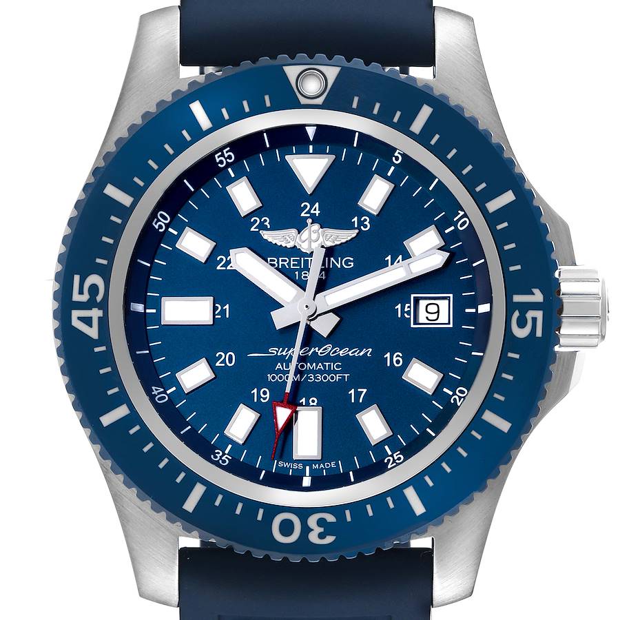Breitling Aeromarine Superocean 44 Blue Dial Steel Mens Watch Y17393