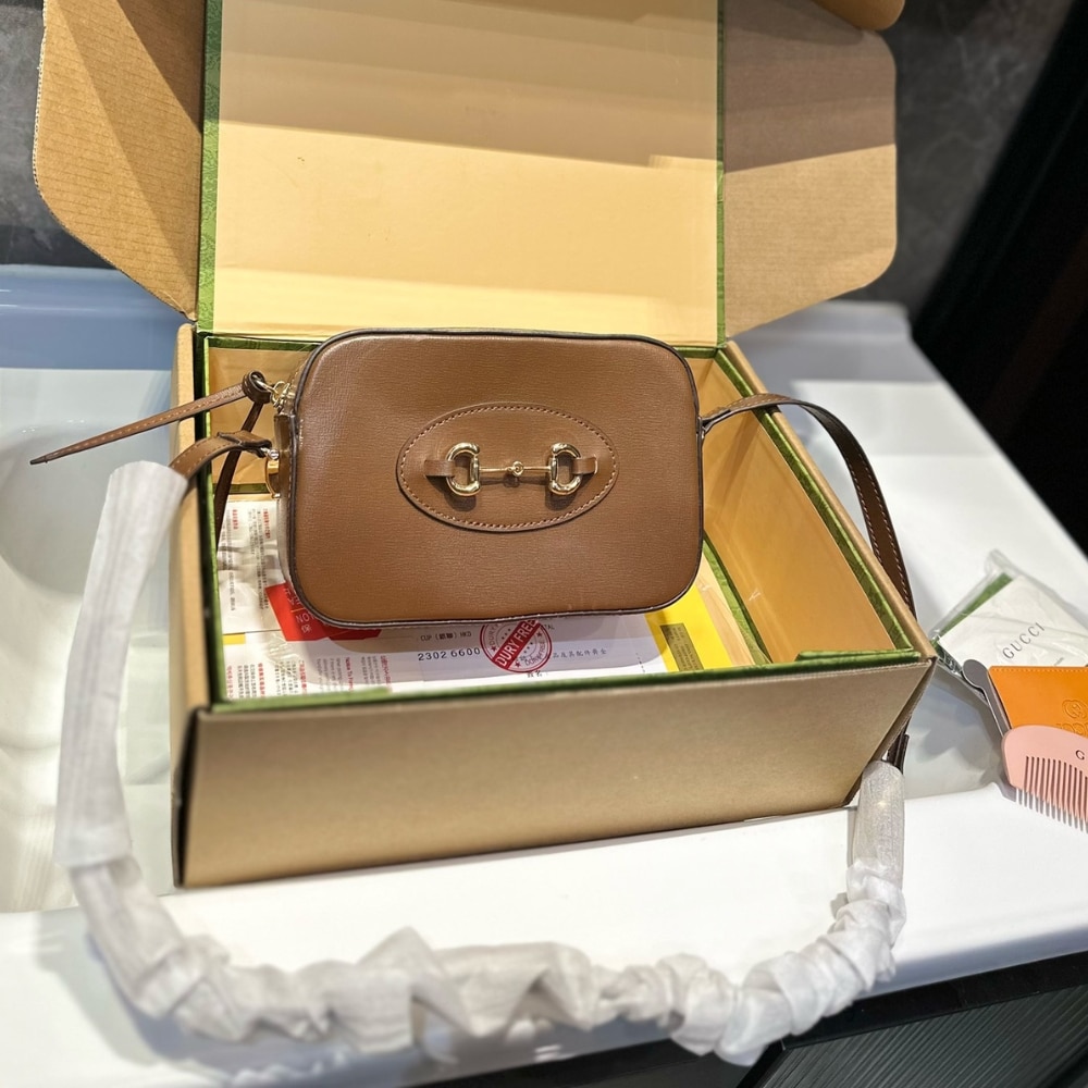 Gucci Horsebit 1955 Mini Shoulder Bag Brown 18Cm‎ 760196 1Aaqd 2361