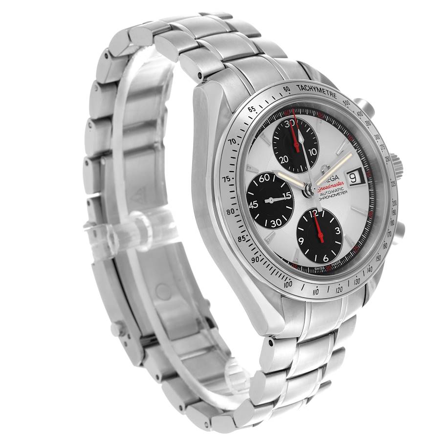 Omega Speedmaster Date Panda Dial Steel Mens Watch 3211.31.00 Card