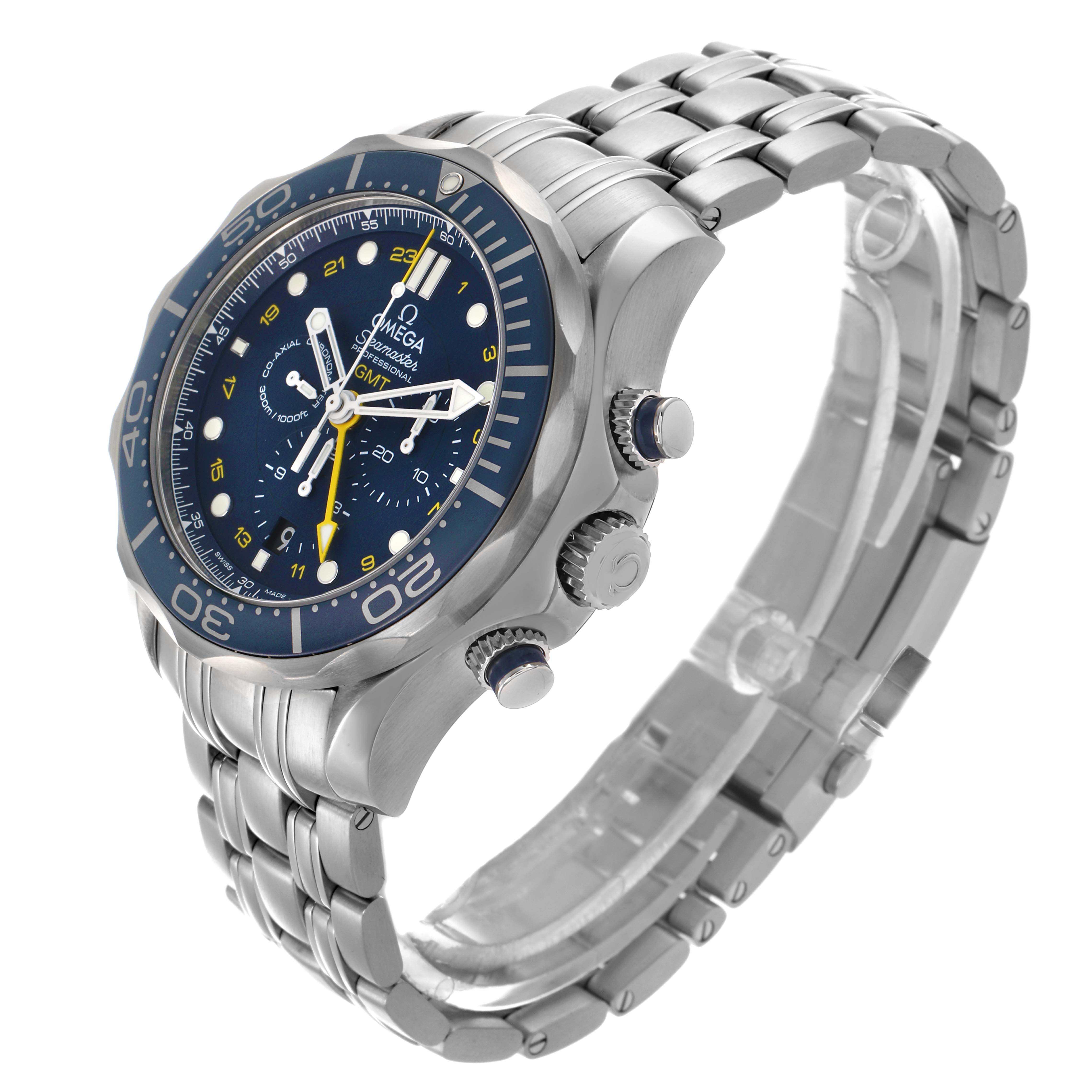 Omega Seamaster 300 GMT Steel Mens Watch 44.0 MM 212.30.44.52.03.001