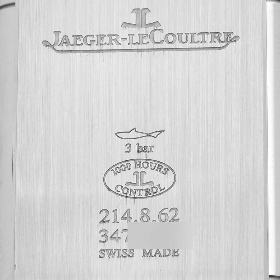 Jaeger LeCoultre Reverso Tribute Steel Mens Watch 214.8.62 Q397846J