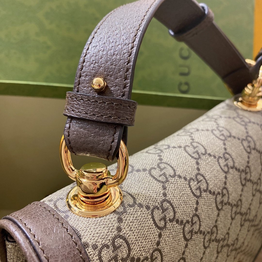 Gucci Blondie Medium GG Supreme Shoulder Bag Beige 29cm 699210 96IWG 8745