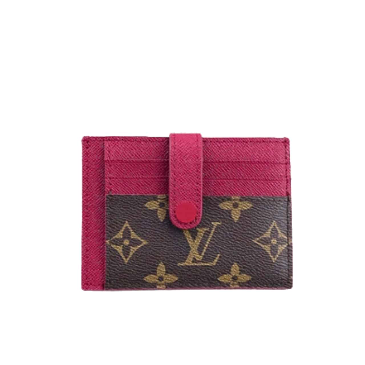 Louis Vuitton Multi Card Holder Wallets Dark Pink 11Cm M66532