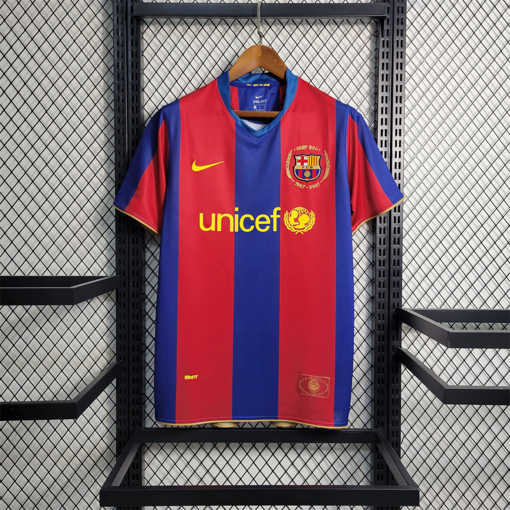 Retro Barcelona 07-08 Home Stadium Jersey