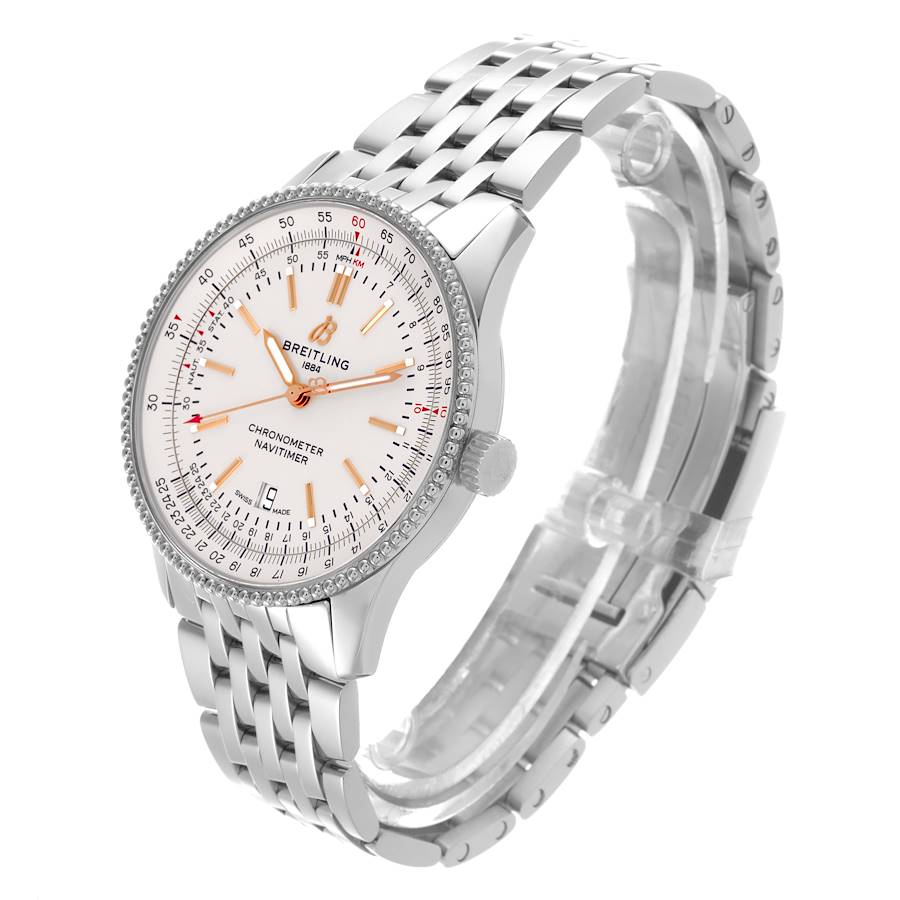 Breitling Navitimer 1 Silver Dial 41mm Steel Mens Watch A17326