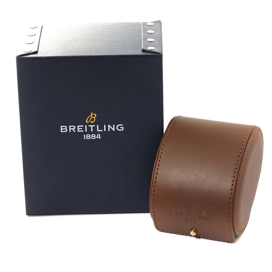Breitling Bentley Motors GT White Dial Yellow Gold Mens Watch K13362