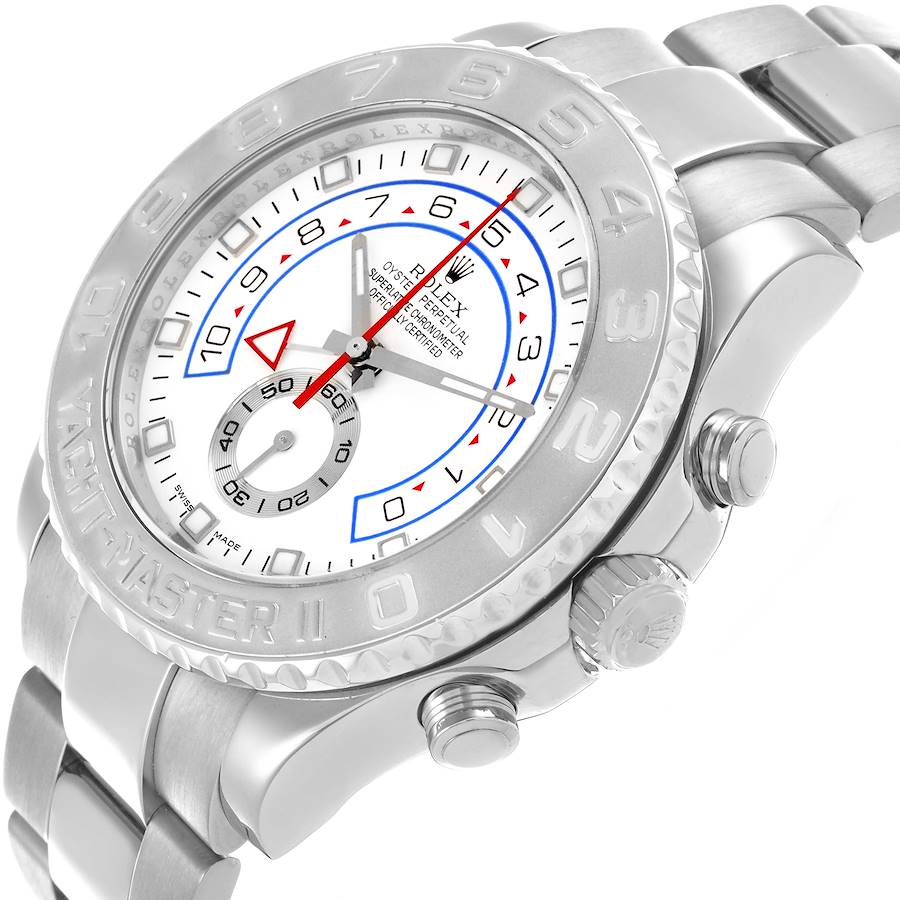 Rolex Yachtmaster II Regatta White Gold Platinum Mens Watch 116689