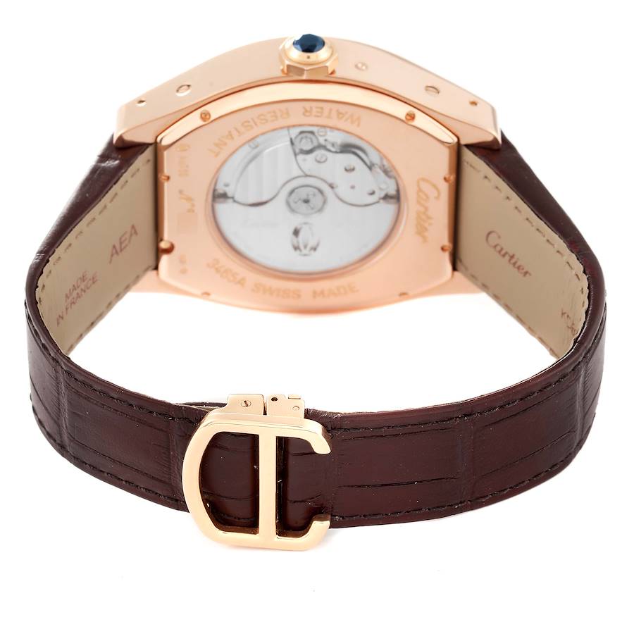 Cartier Tortue Perpetual Calendar Automatic Rose Gold Mens Watch W1580045