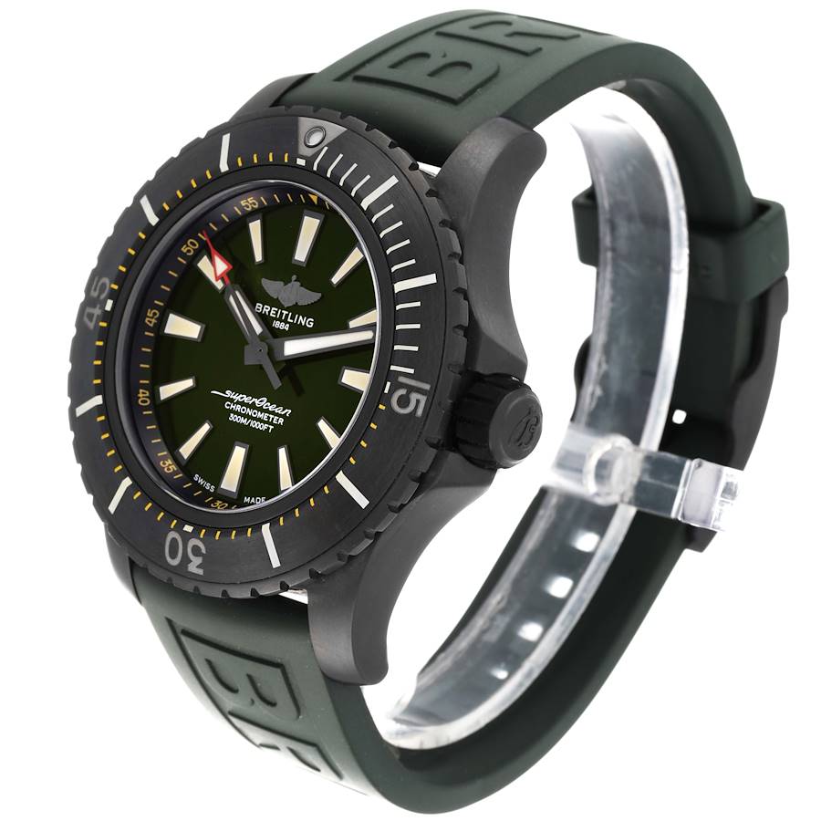 Breitling Superocean 48 Green Dial Titanium Mens Watch V17369