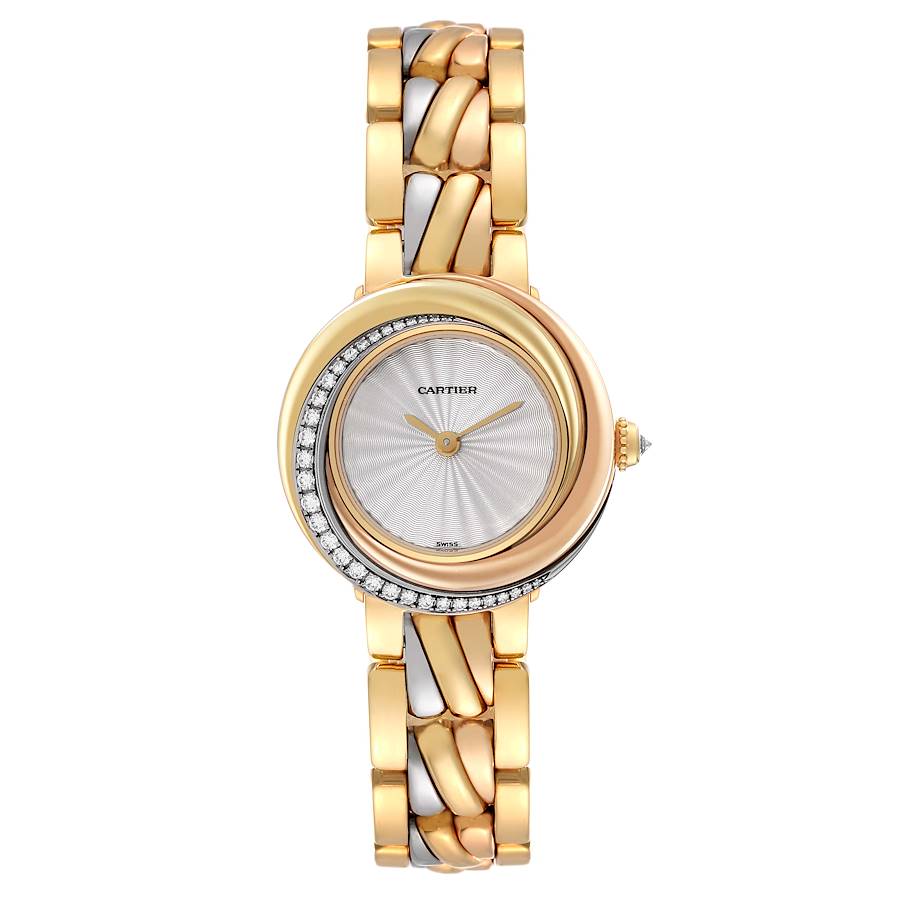 Cartier Trinity White Yellow Rose Gold Diamond Ladies Watch WG200151
