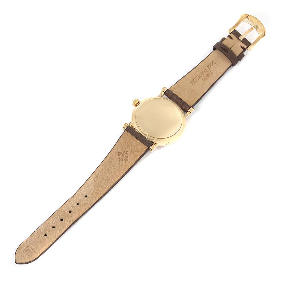 Patek Philippe Calatrava Yellow Gold Bronze Diamond Dial Ladies Watch 4858