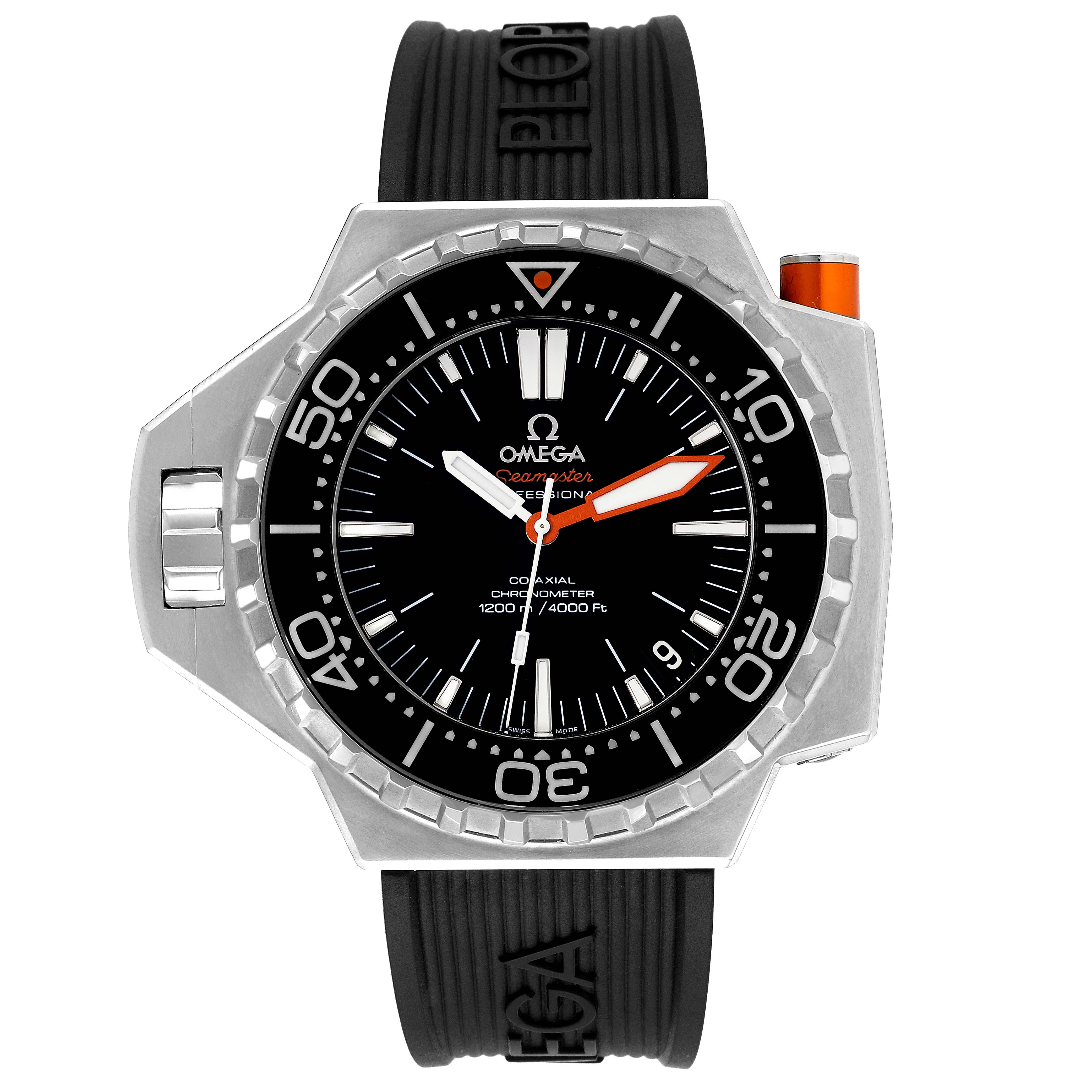 Omega Seamaster Ploprof 1200m Steel Mens Watch 55 x 48 MM 224.32.55.21.01.002 Card