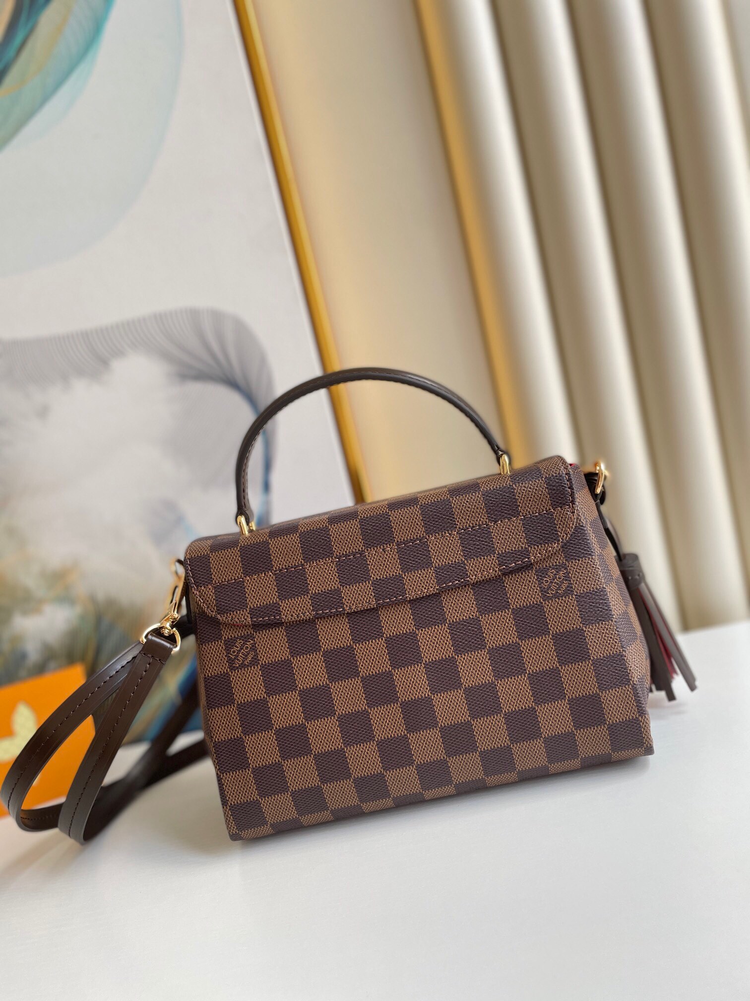 Louis Vuitton Damier Ebene Croisette 25Cm N53000