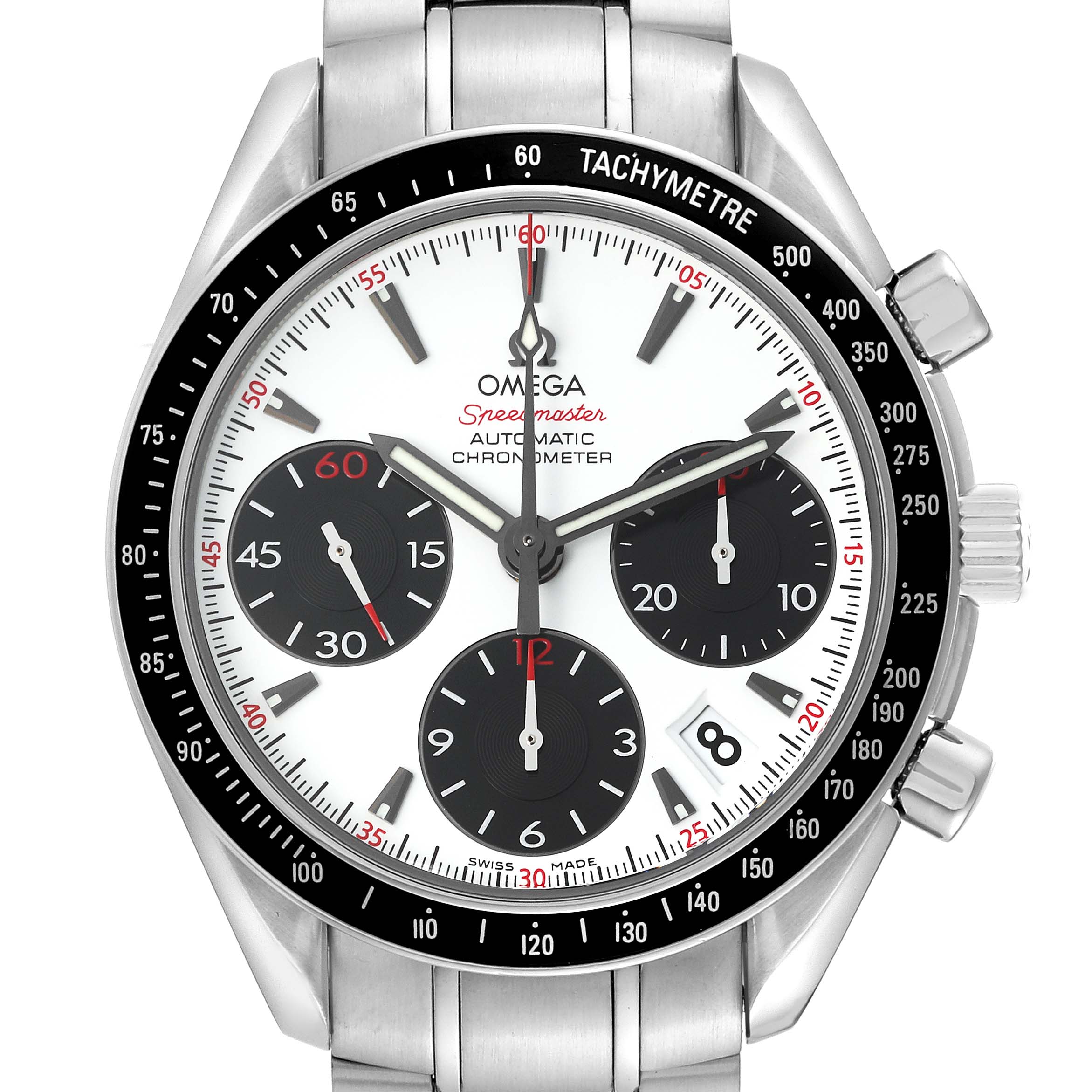 Omega Speedmaster Date Panda Dial Steel Mens Watch 40.0 MM 323.30.40.40.04.001