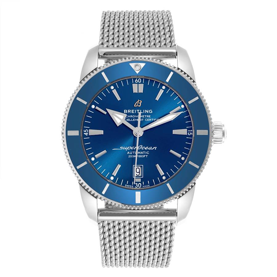 Breitling Superocean Heritage B20 46 Blue Dial Steel Mens Watch AB2020
