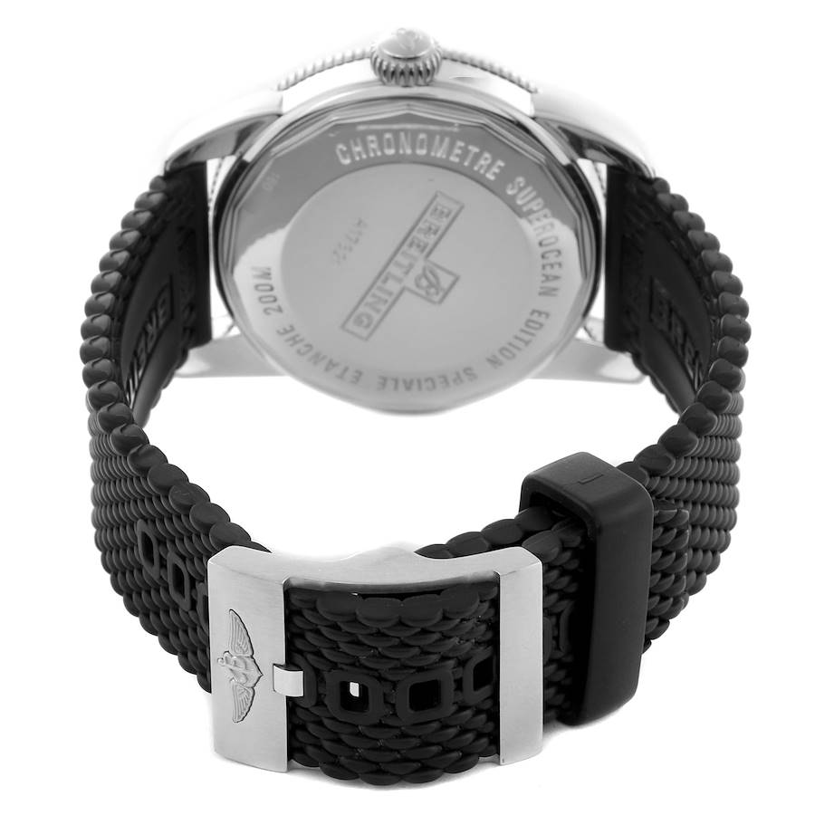 Breitling Superocean Heritage 42 Green Bezel Steel Mens Watch A17321
