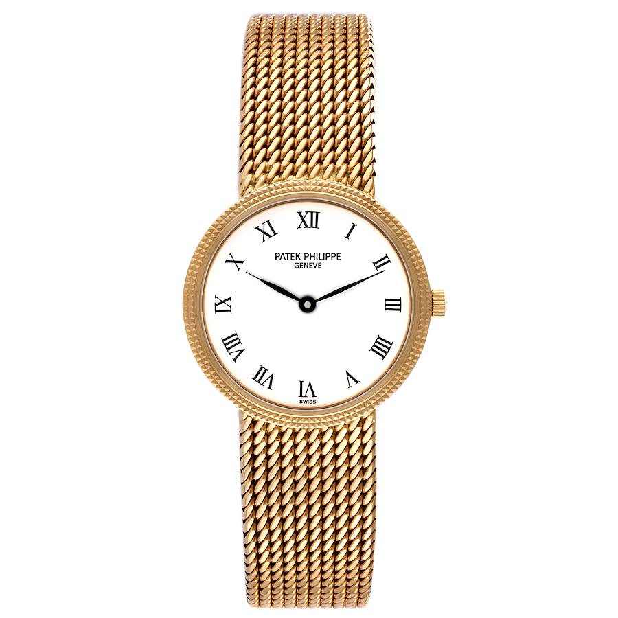 Patek Philippe Calatrava Yellow Gold Hobnail Bezel Ladies Watch 4819