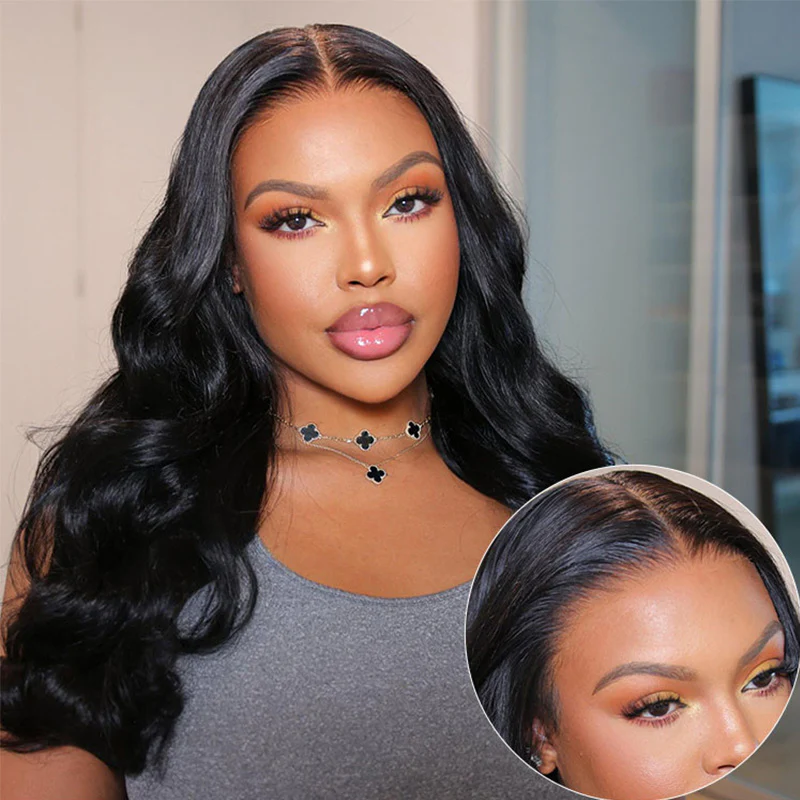 Megalook 6x5 Invisible Knots Glueless Loose Body Wave Wigs Pre-cut Lace Beginner Friendly