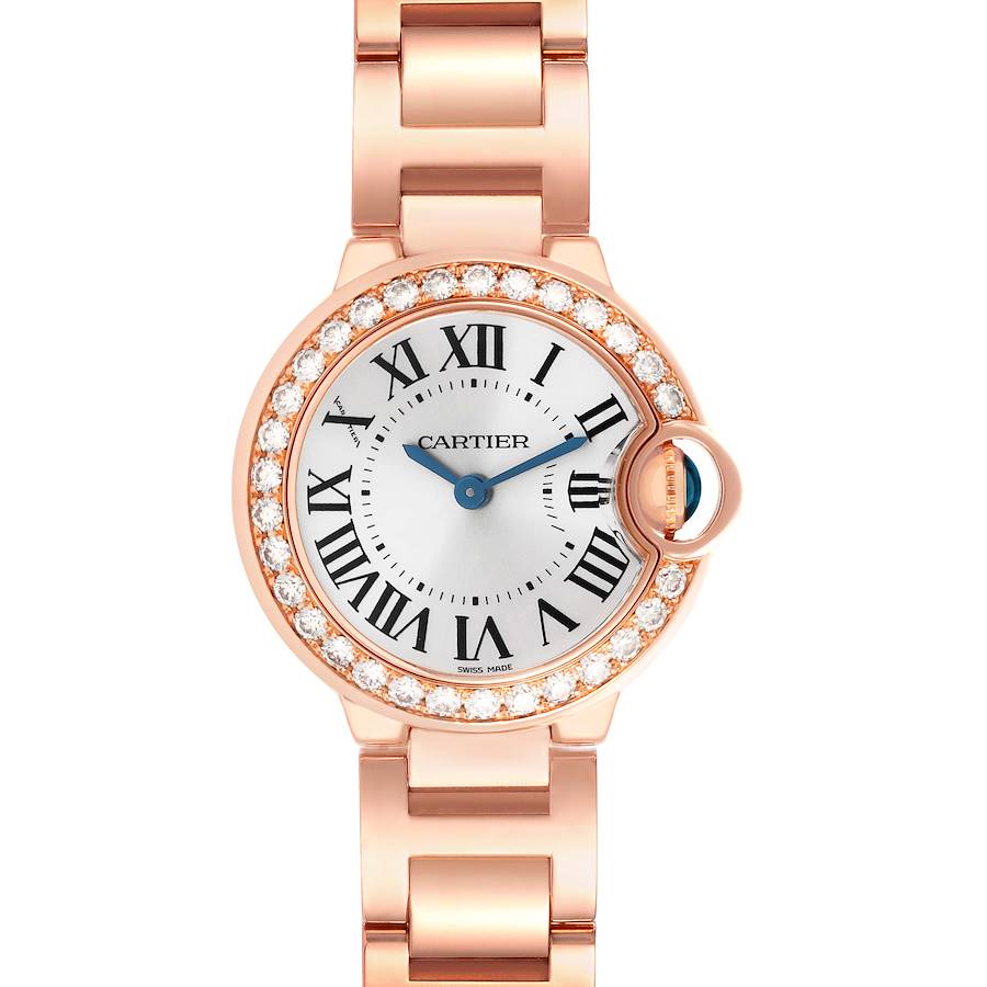 Cartier Ballon Bleu Rose Gold Diamond Small Ladies Watch WE9002Z3